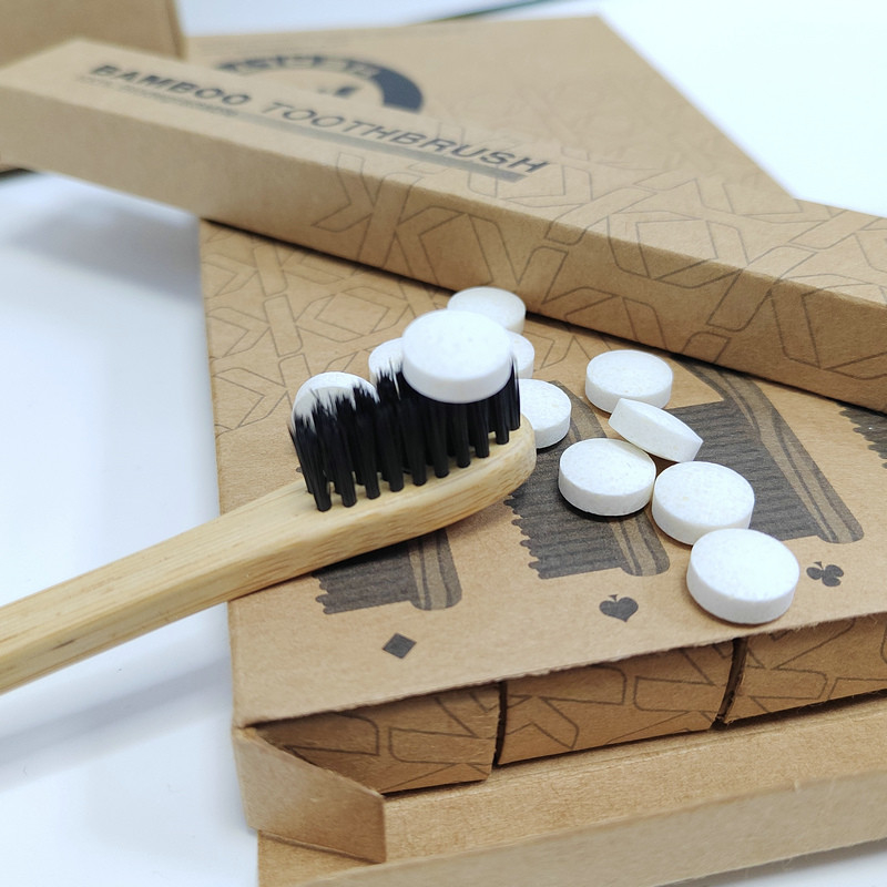 Hotel-Reise-Größen-Zahnweißungs-Tablet-feste Zahnpasta-organische Mundgeruch-Entferner-Mundwasser-Pillen-Minze