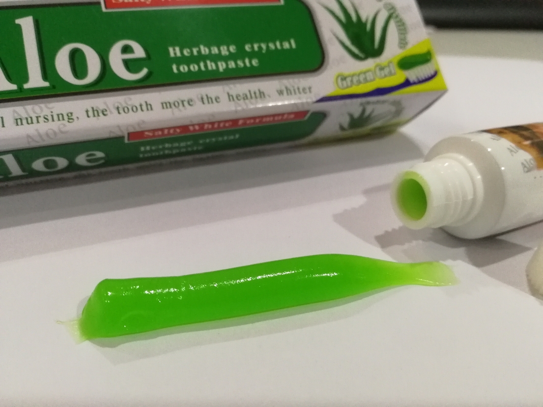 Natürliche Pflanzenauszüge Sls organische Zahnpflege-Zahnpasta-Aloe-Vera Teeth Whitening Baking Sodas frei