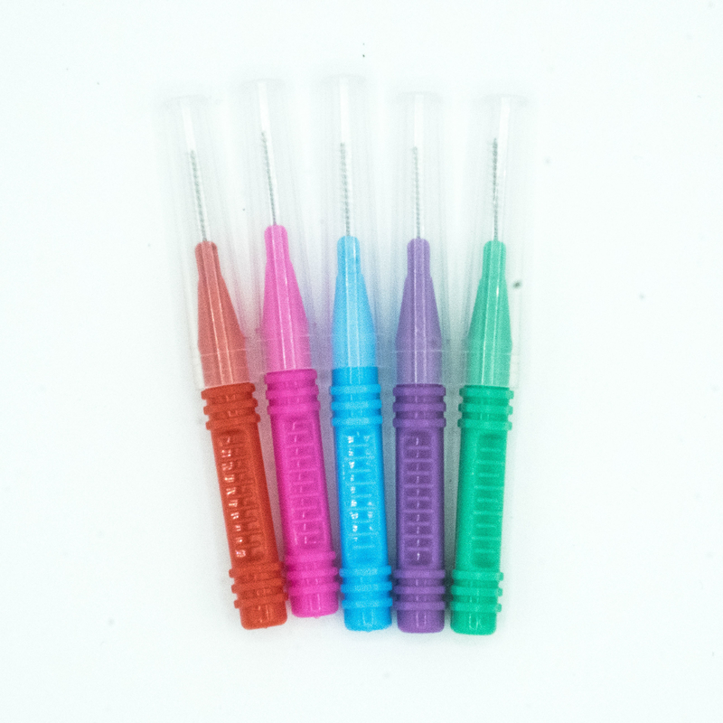 Bunter Zahnstocher eingepackte Interdental Bürsten-Zahnpflege-Reinigung für Haus