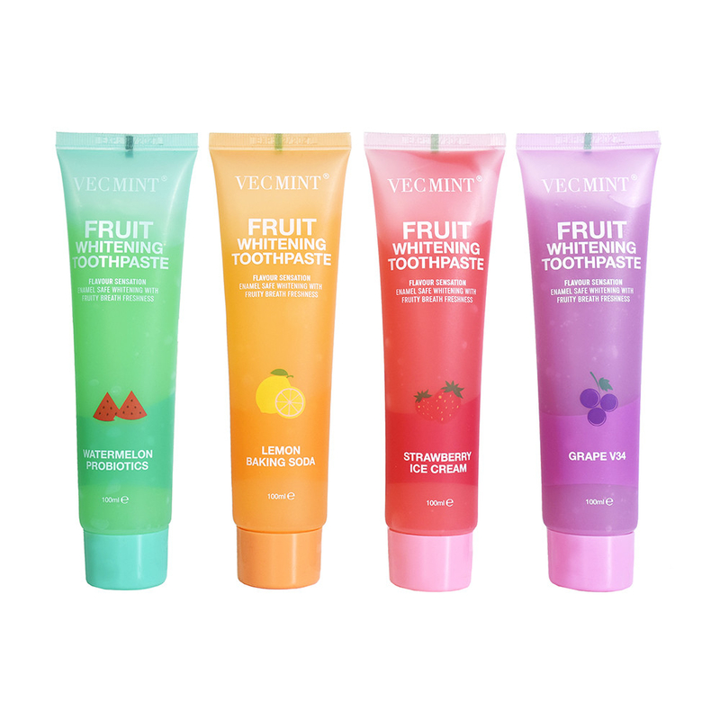 VEC MINT 100 ml Fruchtgeschmack Zahnbleichmittel Grundreinigung Mundpflege Erfrischende Zahnpasta