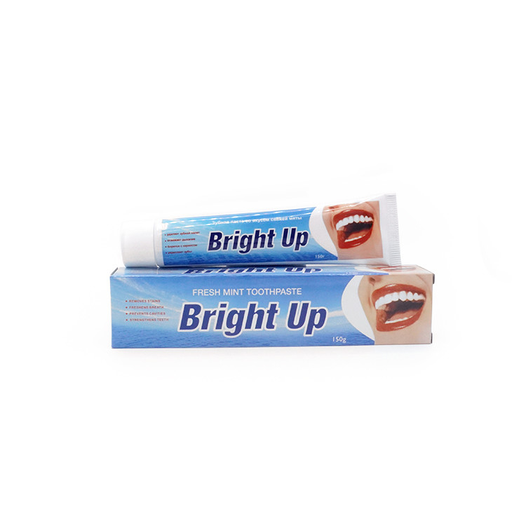 Bright Up Fabrikherstellung 150g Minzgeschmack Frischer Atem Zähne Zahnbleiche Zahnpasta