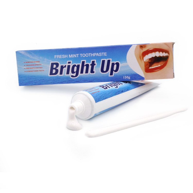 Bright Up Fabrikherstellung 150g Minzgeschmack Frischer Atem Zähne Zahnbleiche Zahnpasta