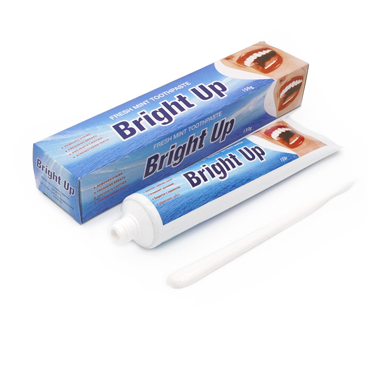 Bright Up Fabrikherstellung 150g Minzgeschmack Frischer Atem Zähne Zahnbleiche Zahnpasta