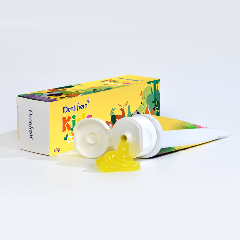 DENTIFRESH 60g Orange Geschmack Zahnpasta in Orange Geschmack Zahnpasta für Kinder Mini-Capacity Zahnpasta