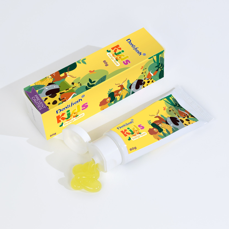 DENTIFRESH 60g Orange Geschmack Zahnpasta in Orange Geschmack Zahnpasta für Kinder Mini-Capacity Zahnpasta