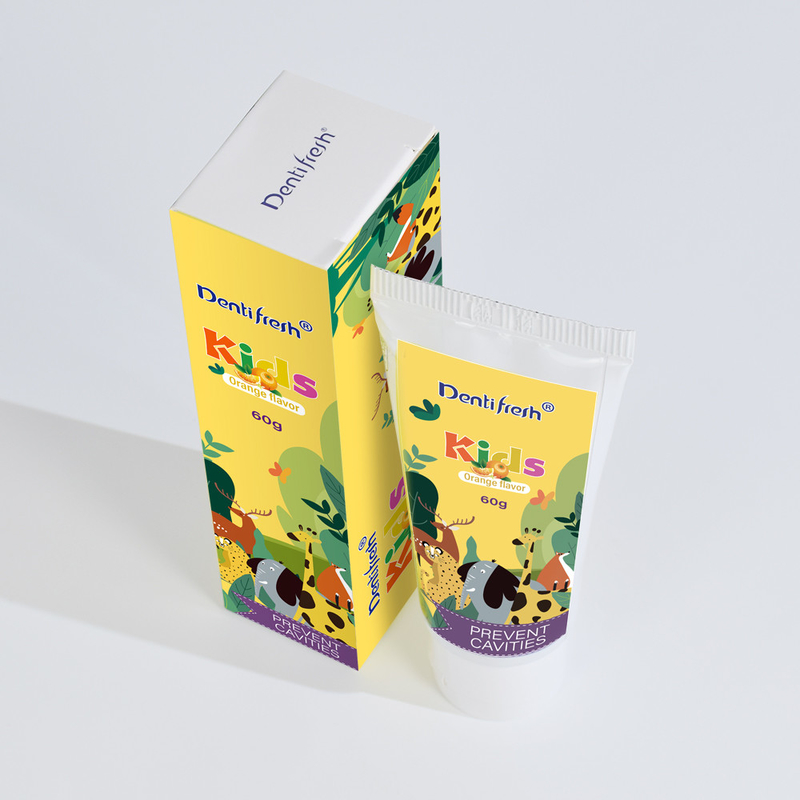 DENTIFRESH 60g Orange Geschmack Zahnpasta in Orange Geschmack Zahnpasta für Kinder Mini-Capacity Zahnpasta
