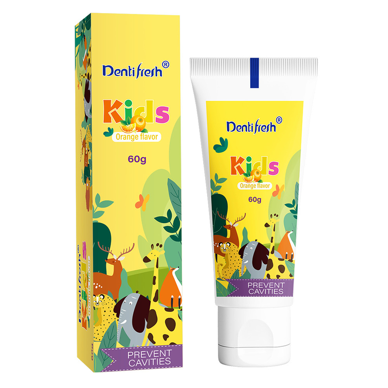 DENTIFRESH 60g Orange Geschmack Zahnpasta in Orange Geschmack Zahnpasta für Kinder Mini-Capacity Zahnpasta