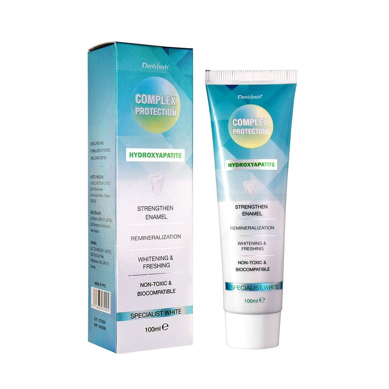 DENTIFRESH 100g Hydroxyapatit Zahnpasta Minzgeschmack Zahnpasta für Erwachsene Custom Logo Zahnpasta