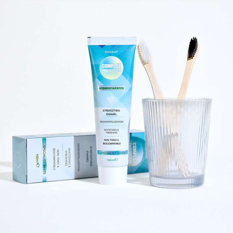 DENTIFRESH 100g Hydroxyapatit Zahnpasta Minzgeschmack Zahnpasta für Erwachsene Custom Logo Zahnpasta