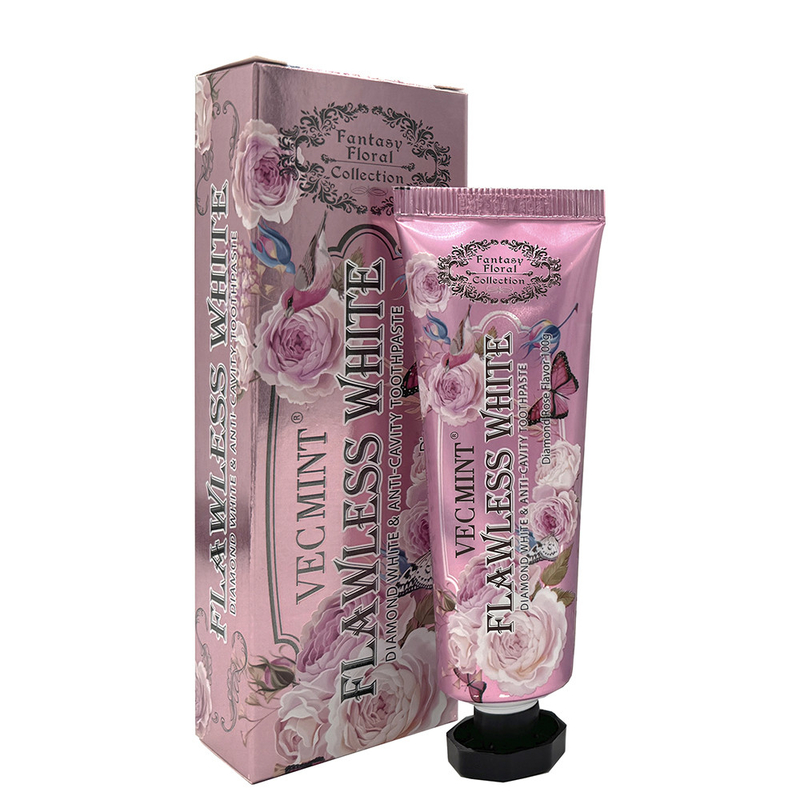 VECMINT Rose Zahnpasta 100g Zahnpasta für gesunde Zähne schicke Blumenkollektion Hot Sale Fabrik Direktlieferung