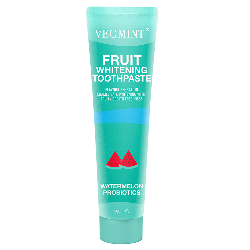 Vecmint 100ml Fruchtbleiche Zahnpasta Sammlung inklusive Wassermelone Probiotika Zitrone Backpulver & mehr Besseres Lächeln
