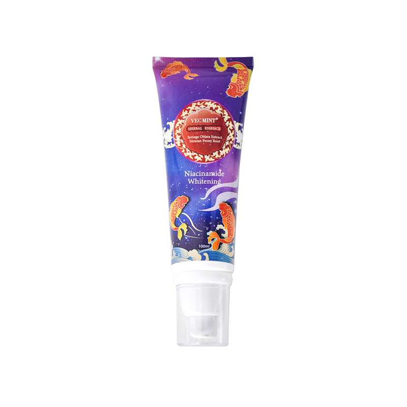 VECMINT 100 ml Zahnpasta aus pflanzlicher Essenz - mit Sophora Flavescens Extrakt & Malva Verticillata - Niacinamid-Bleichmittelformel