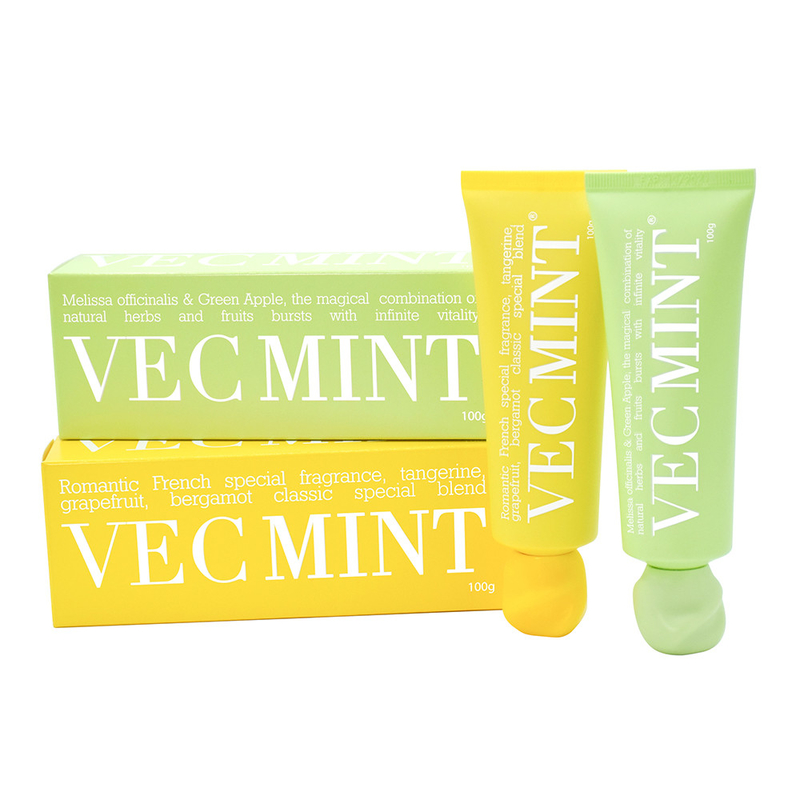 VECMINT 100g Zahnpasta: Entfesseln Sie die orale Vitalität mit magischen Naturkräutern und Früchten (Melissa officinalis & Green Apple)