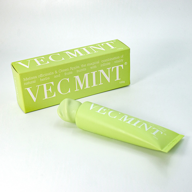 VECMINT 100g Zahnpasta: Entfesseln Sie die orale Vitalität mit magischen Naturkräutern und Früchten (Melissa officinalis & Green Apple)