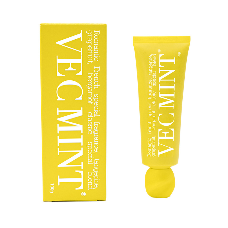 100 g heiß verkaufte VECMINT Zahnpasta: ein exquisites französisch inspiriertes Aroma aus Grapefruit, Bergamotte und Tangerine