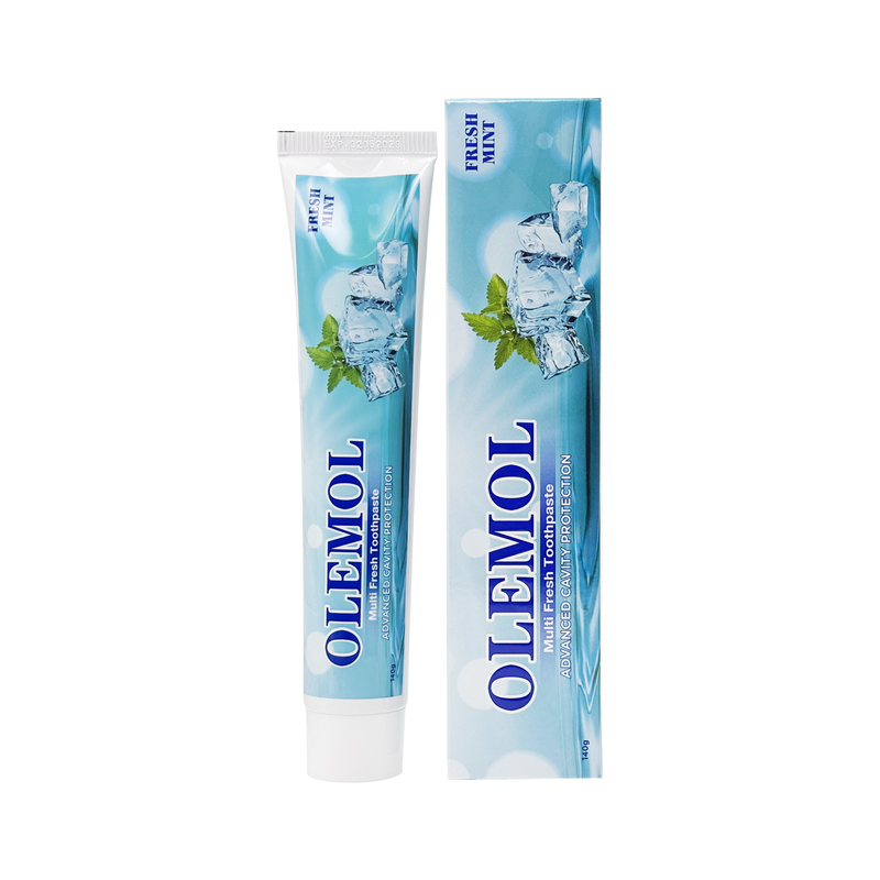 OLEMOL Multi Fresh Zahnpasta 100g - Frischer Minzgeschmack mit fortschrittlichem Kariesschutz für die tägliche Mundhygiene & Zahnpflege