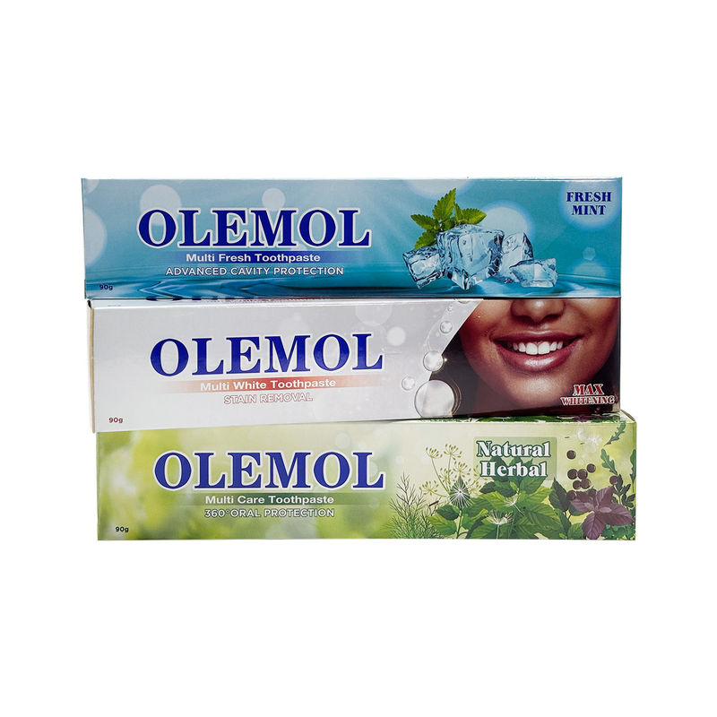 OLEMOL Multi White Zahnpasta 90g - Maximale Aufhellung & Formel zur Entfernung von Verfärbungen für effektive Zahnaufhellung & tägliche Mundpflege