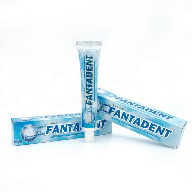 Warnung: Suchen Sie sofort ärztliche Hilfe oder kontaktieren Sie die Giftnotrufzentrale. Zahnpasta zur Mundhygiene