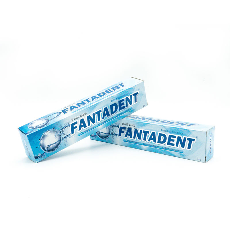 Warnung: Suchen Sie sofort ärztliche Hilfe oder kontaktieren Sie die Giftnotrufzentrale. Zahnpasta zur Mundhygiene