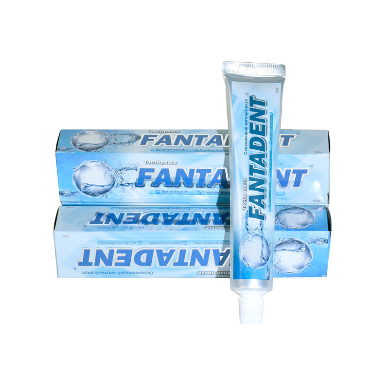 Warnung: Suchen Sie sofort ärztliche Hilfe oder kontaktieren Sie die Giftnotrufzentrale. Zahnpasta zur Mundhygiene