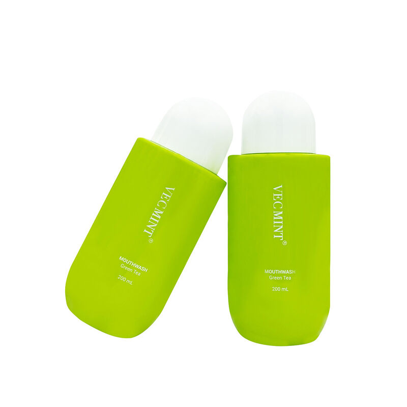 Chemikalienfreies Mundwasser aus grünem Tee VECMINT - Langlebiges, natürliches, frisches Mundspülmittel (200 ml)