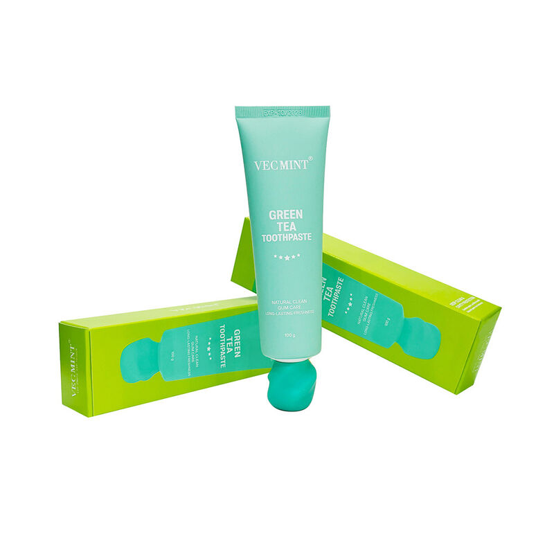Langlebige Zahnpasta aus frischem grünem Tee für den ganzen Tag VECMINT - 100% natürliche Zutaten, rein natürliche und frische Mundpflege (100g)