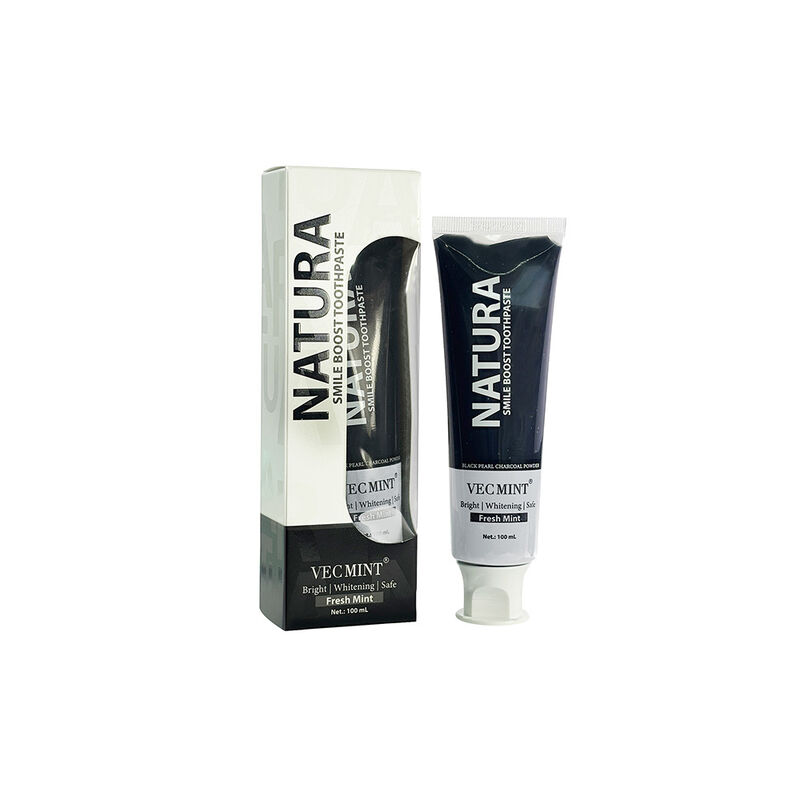 Aktivkohle Zahnpasta Pflanzenbestandteile für Erwachsene und Jugendliche Natürliche Reinigung und Mundpflege