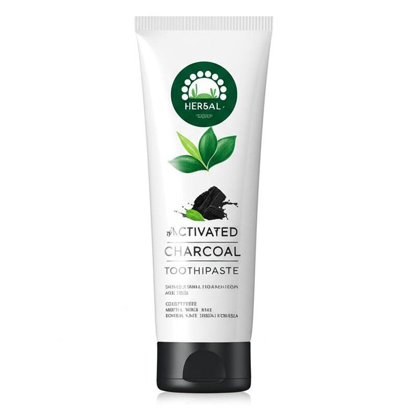 Pflanzliche Aktivkohle-Zahnpasta geeignet für Erwachsene und Jugendliche