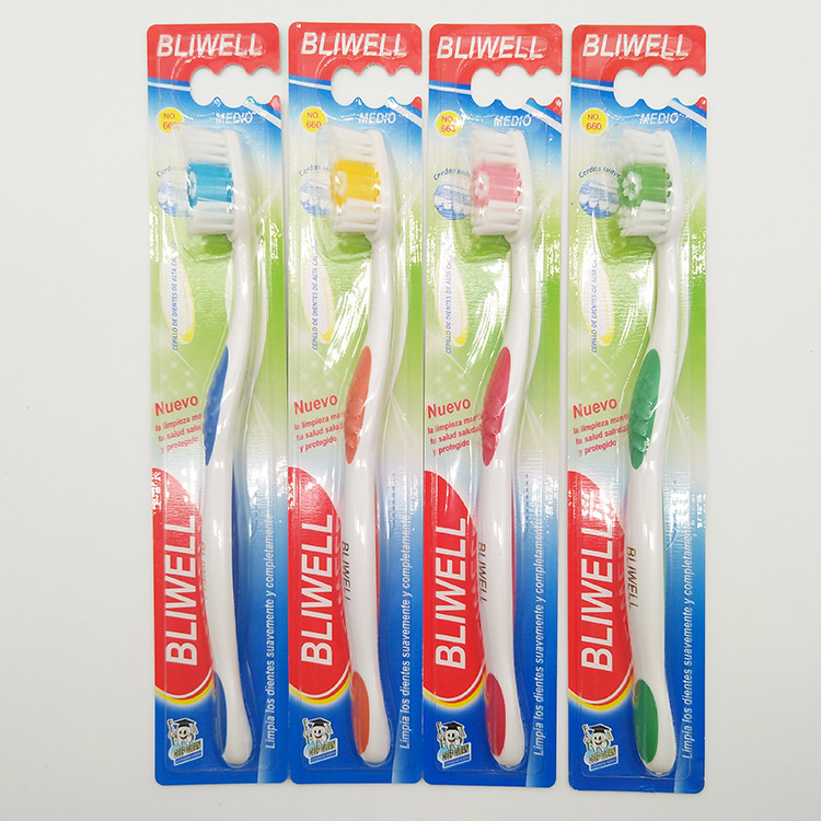 Großhandels-Griff-Plastiksaubere weiche wiederverwendbare mündlichzahnbürste Soems Eco freundlicher Farb