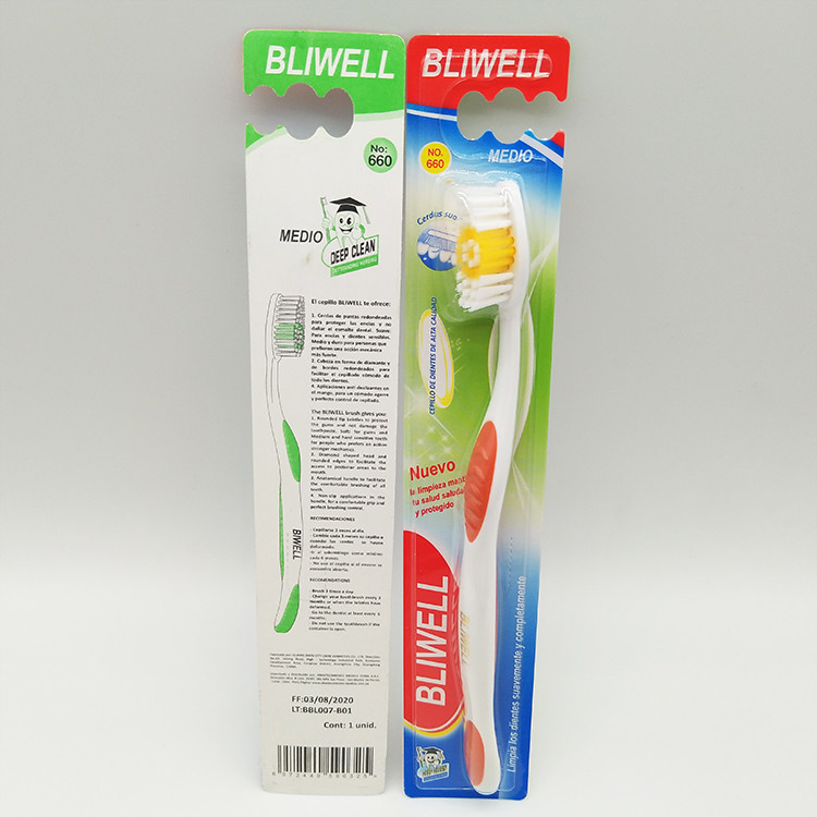 Großhandels-Griff-Plastiksaubere weiche wiederverwendbare mündlichzahnbürste Soems Eco freundlicher Farb